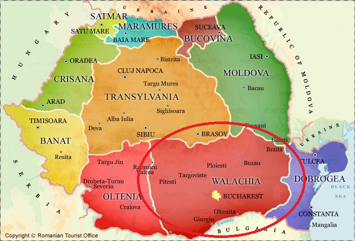 Valakijos regionas Rumunijoje